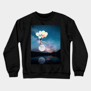 Moon Balloon Boy 3 - something is spotted! Crewneck Sweatshirt